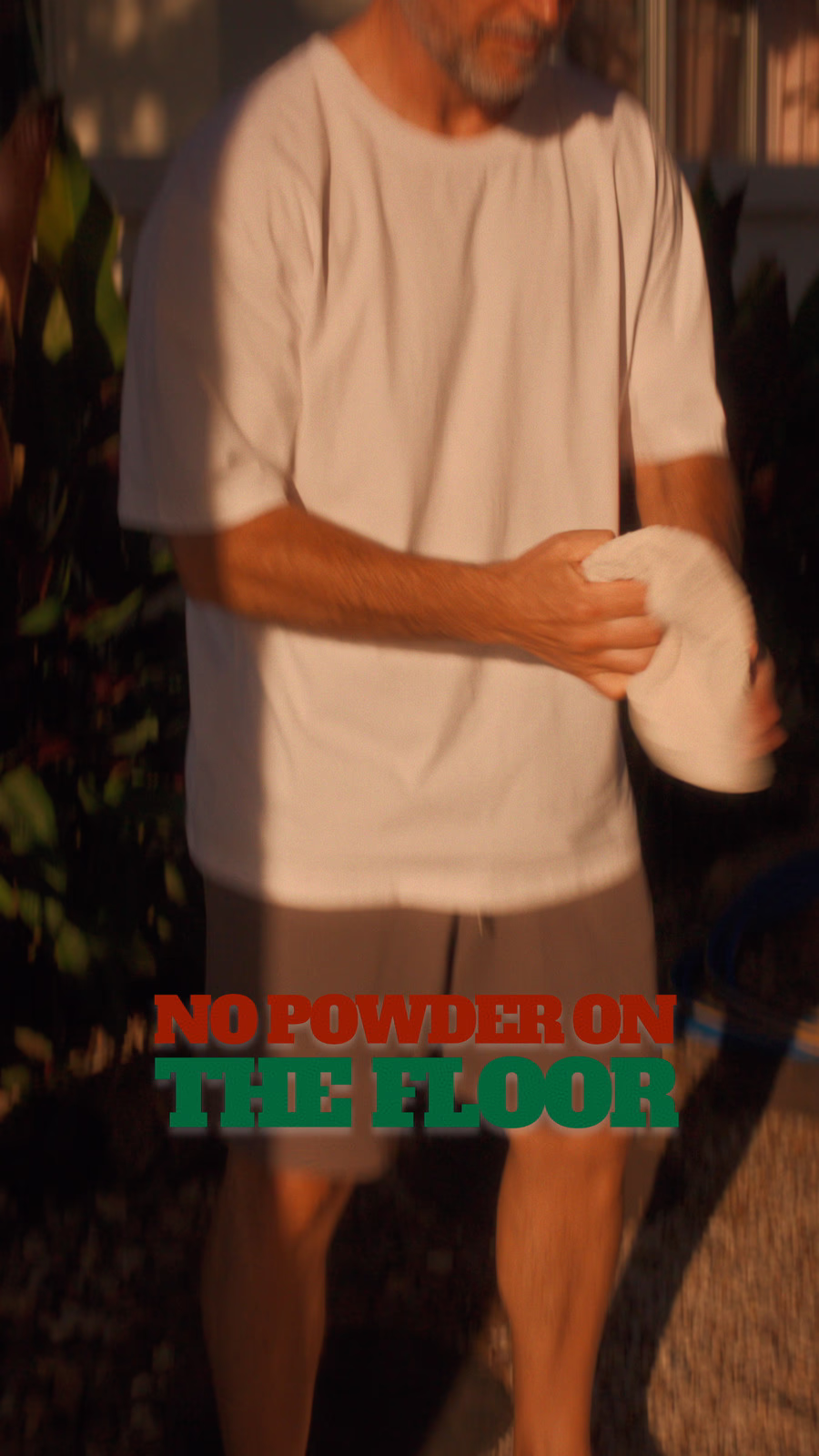 No powder on the floor